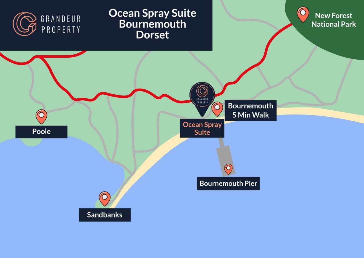 Ocean Spray Suite By Grandeur Property Bournemouth Exterior foto